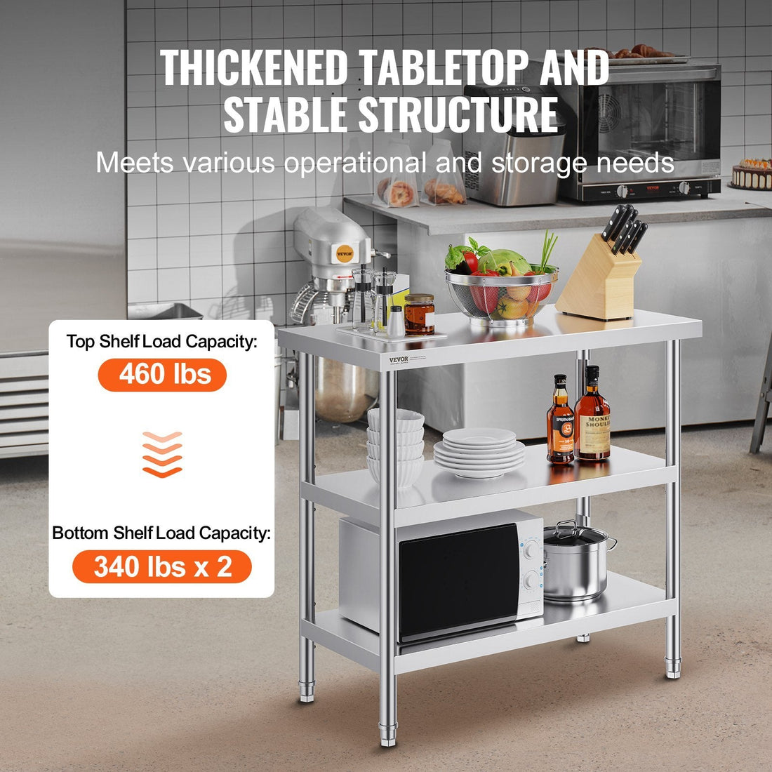 Stainless Steel Food Prep Table
