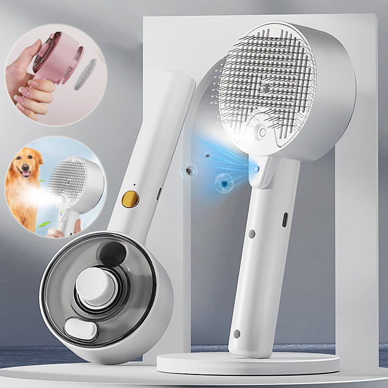 Self-Cleaning Animal Hair Remover Brush
