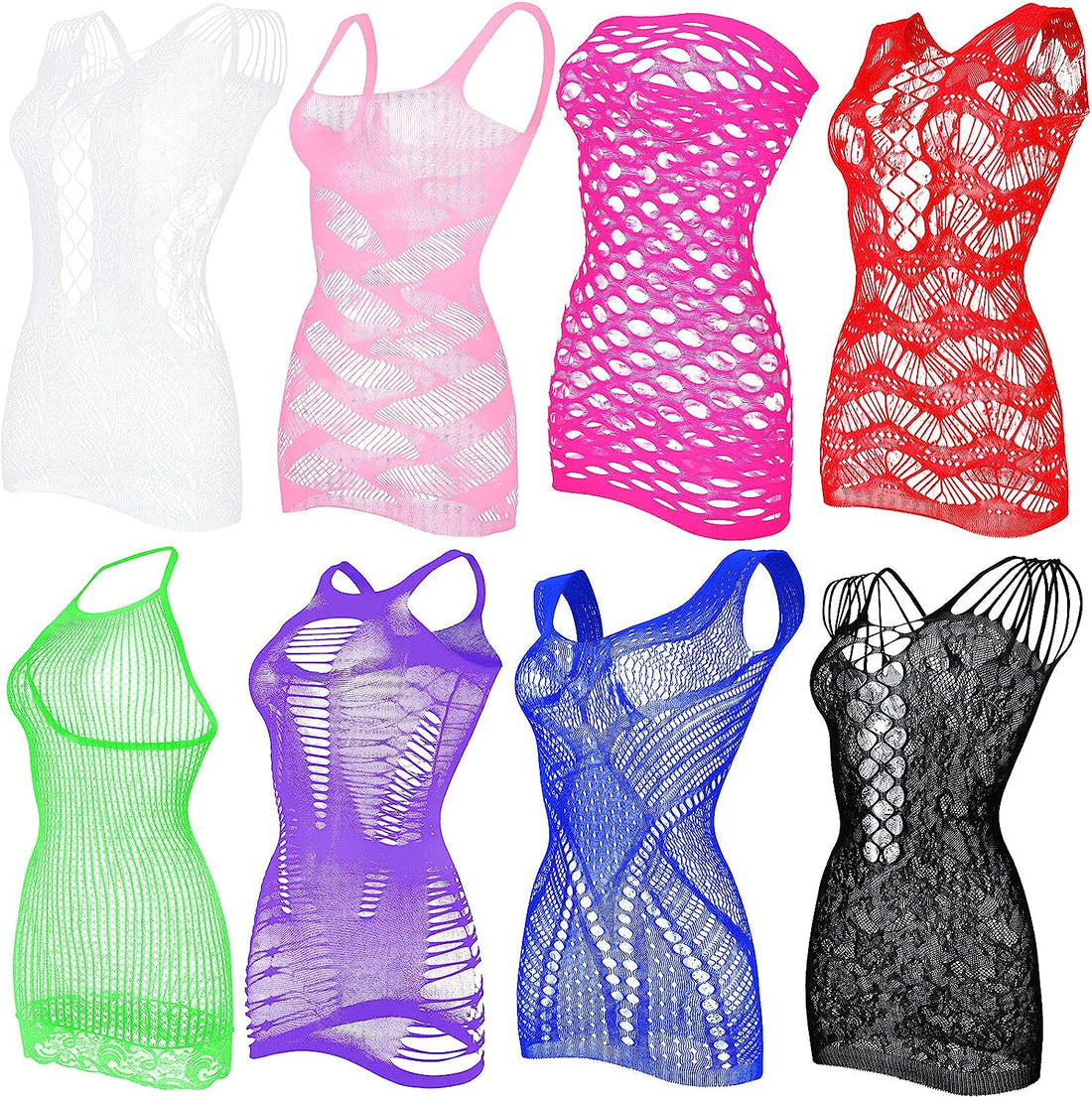 8 Pieces Fishnet Dress for Women Lingerie for Women Fishnet Dress Women Lingerie Fishnet for Women Favor