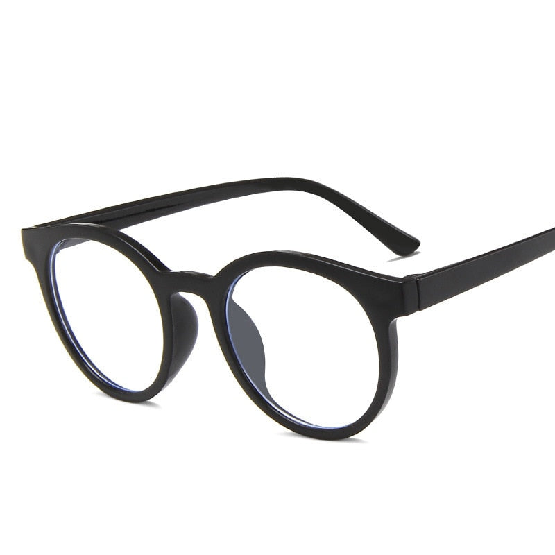 New round frame anti blue light glasses Plain glasses children radiation protection for kid Computer phone Online course