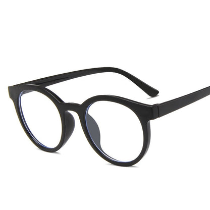 New round frame anti blue light glasses Plain glasses children radiation protection for kid Computer phone Online course