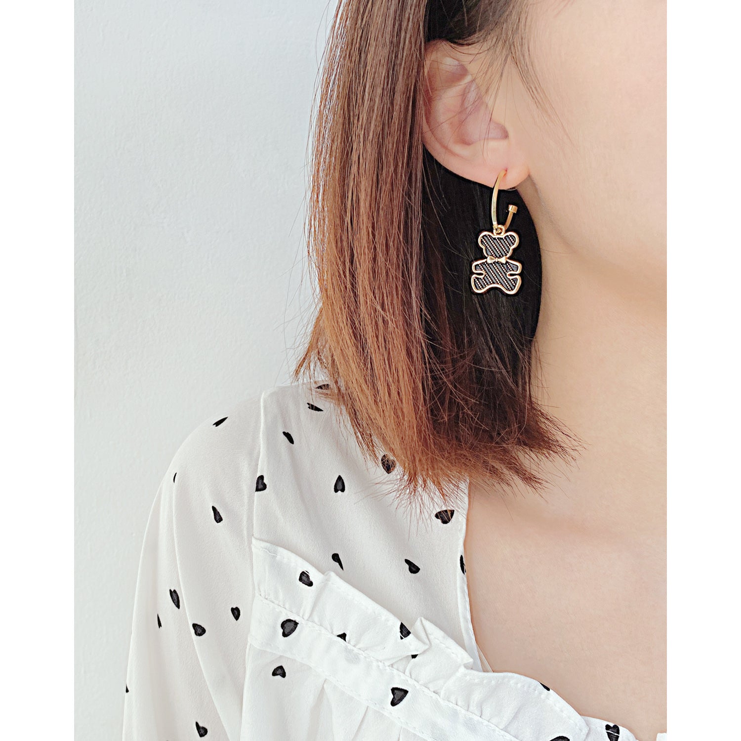 Cute Bear Love Tassel Earrings For Women
