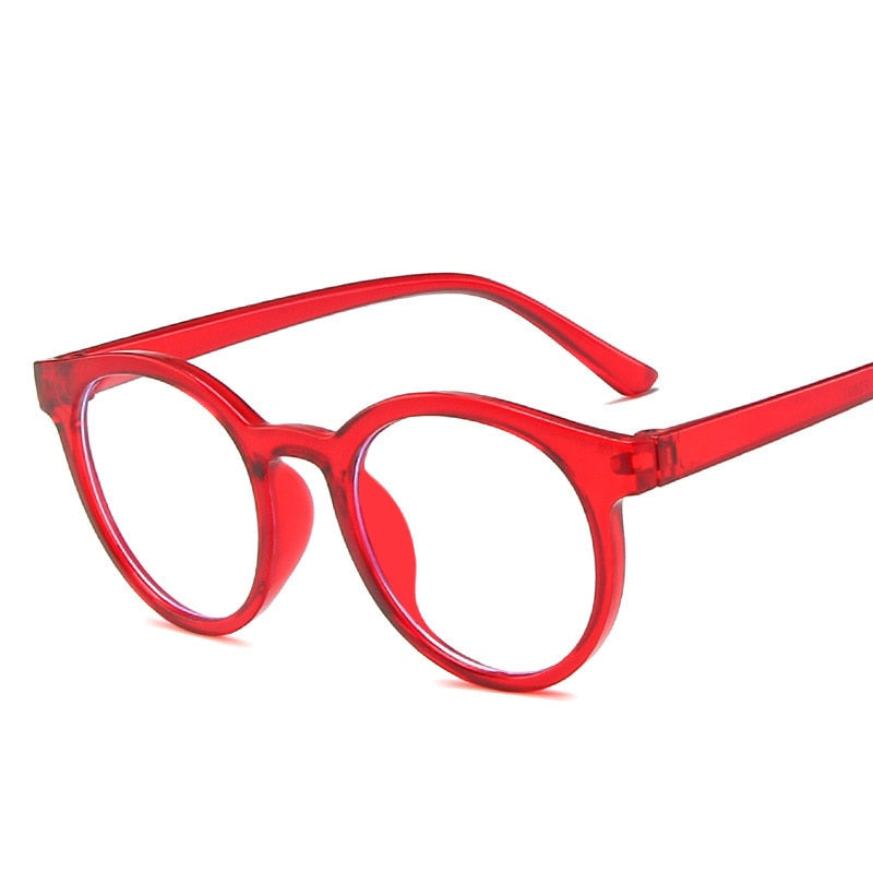 New round frame anti blue light glasses Plain glasses children radiation protection for kid Computer phone Online course