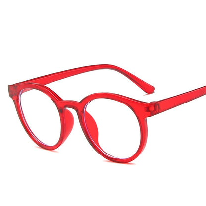 New round frame anti blue light glasses Plain glasses children radiation protection for kid Computer phone Online course