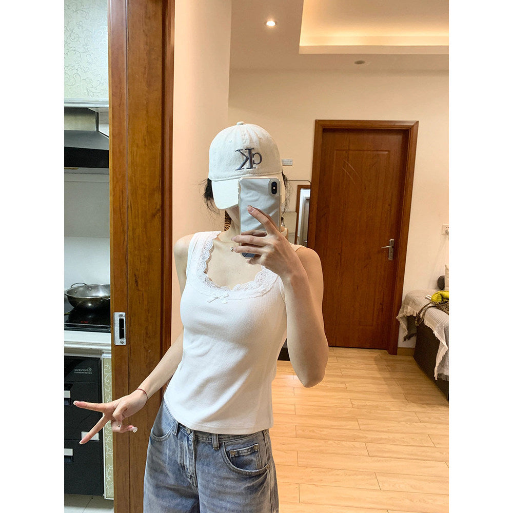 Cute Lace Crop Top for Women