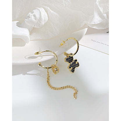 Cute Bear Love Tassel Earrings For Women