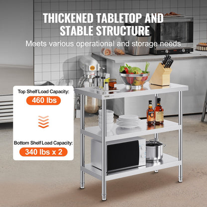 Stainless Steel Food Prep Table