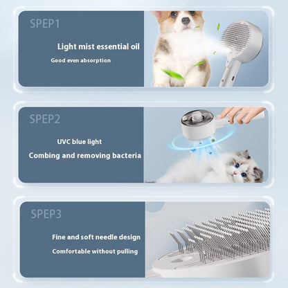 Self-Cleaning Animal Hair Remover Brush