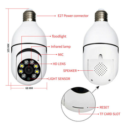 E27 Light Bulb Camera